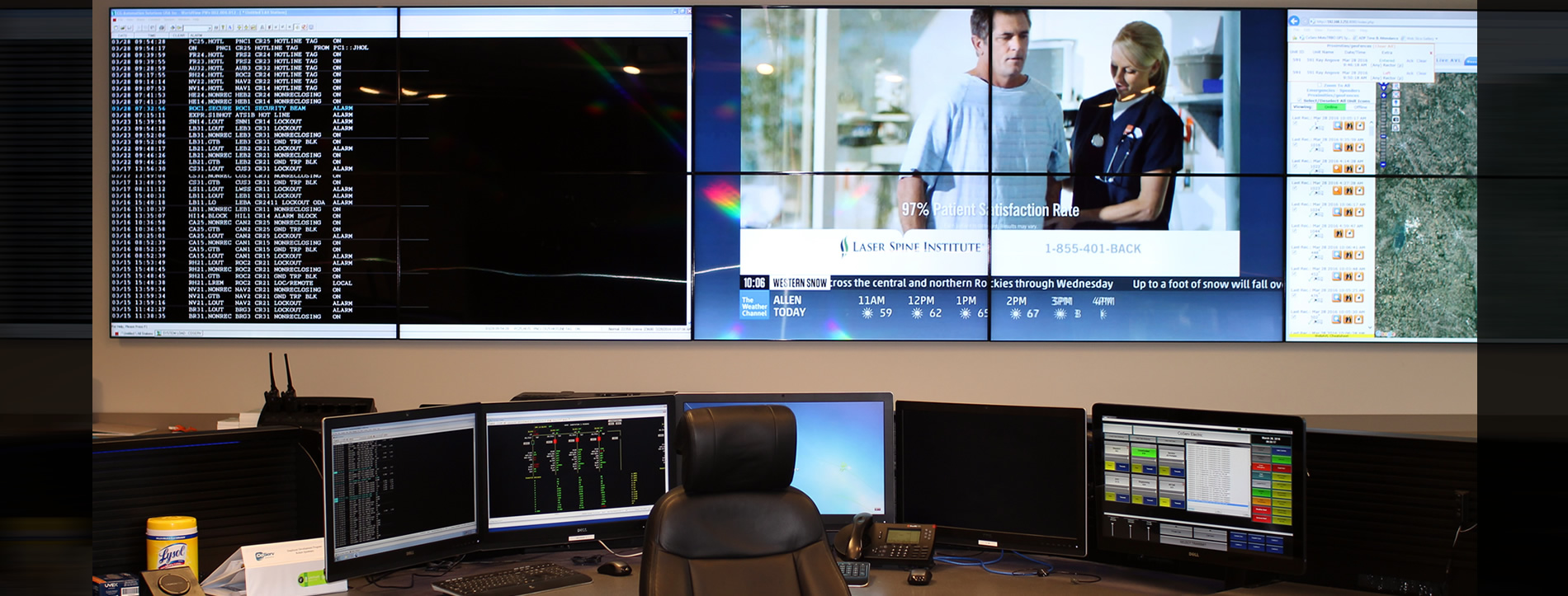 Sistema VideoWall monitoramento